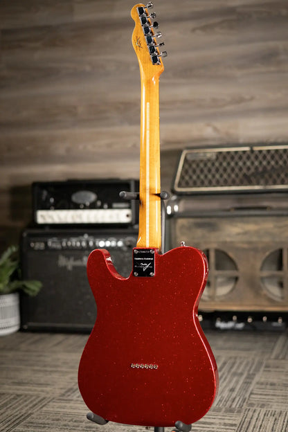 Fender Custom Shop 2026 NAMM #180 Limited Edition Custom Deluxe Roasted Telecaster NOS with Matching Headcap Electric Guitar - Red Sparkle with Hardshell Case