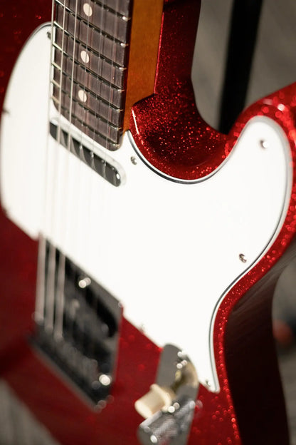 Fender Custom Shop 2026 NAMM #180 Limited Edition Custom Deluxe Roasted Telecaster NOS with Matching Headcap Electric Guitar - Red Sparkle with Hardshell Case