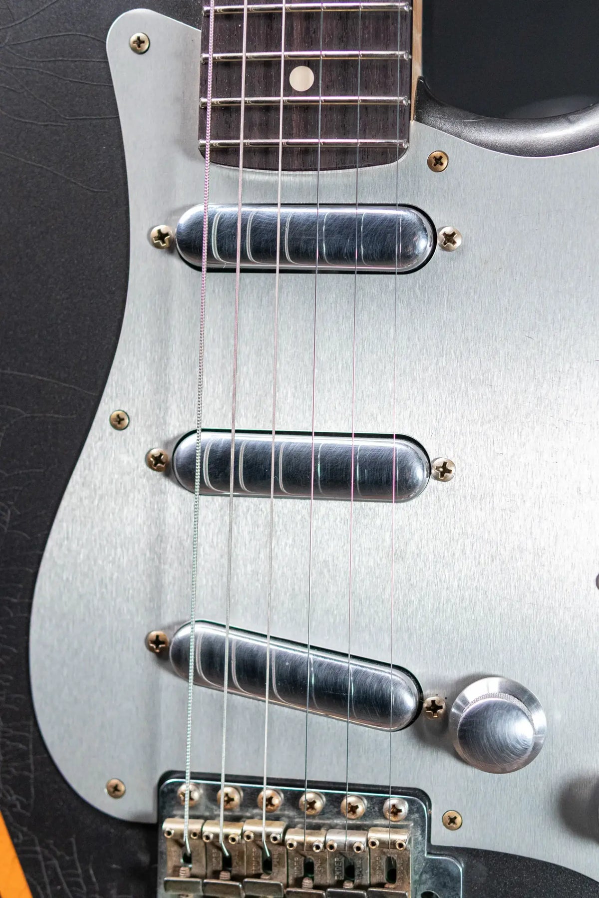 Fender Custom Shop 2026 NAMM #419 Master Built by Austin Macnutt Journeyman Relic 1966 5A Birdseye Maple Neck Stratocaster Electric Guitar - Pewter with Orange Competition Stripes with Hardshell Case