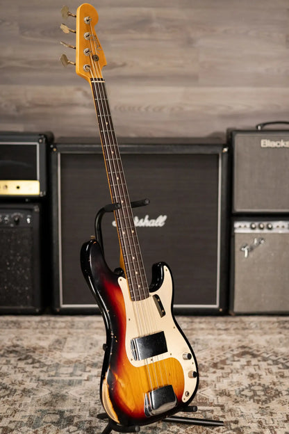 Fender Custom Shop '60 Precision Bass Reissue - 3-Tone Sunburst with Hardshell Case