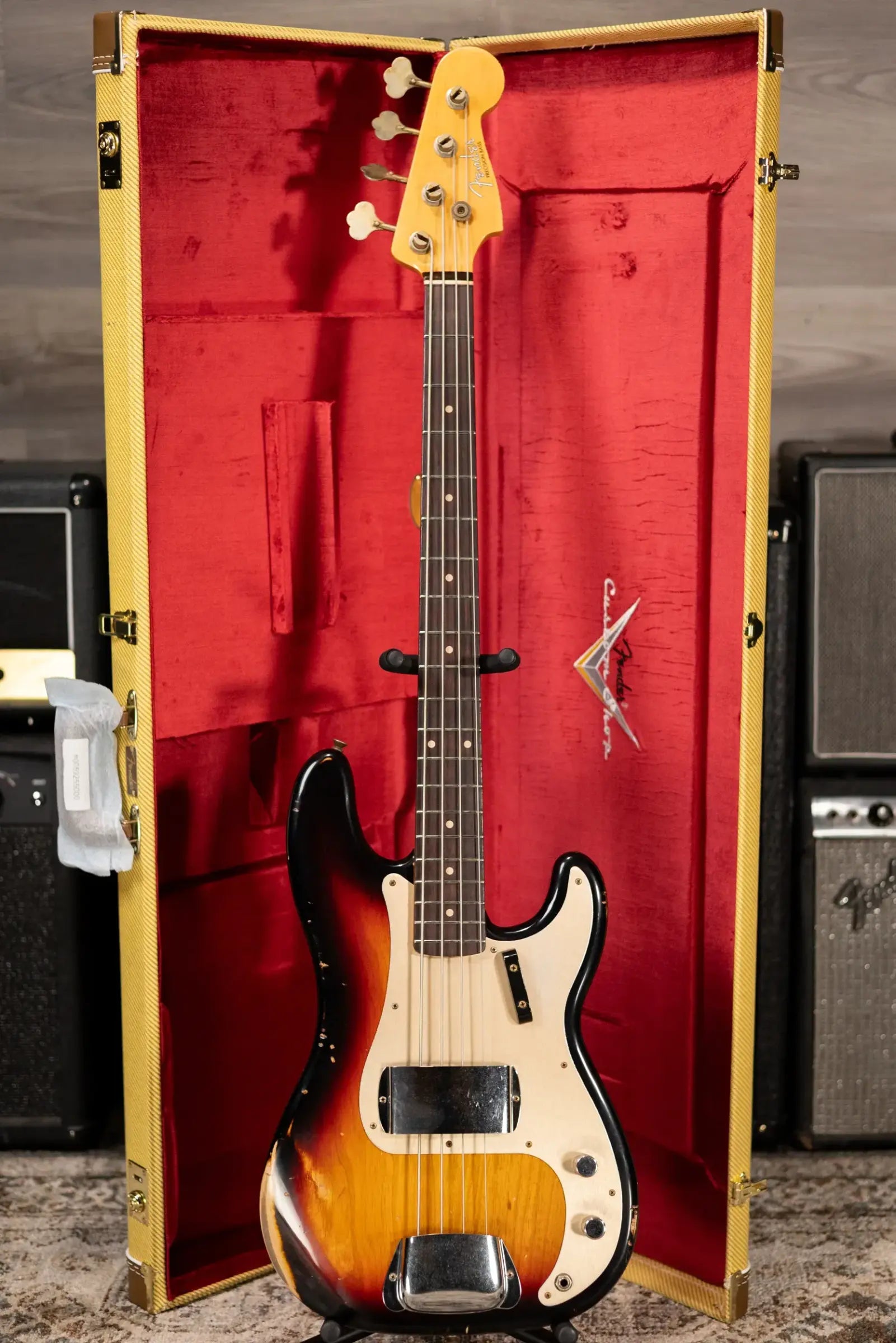 Fender Custom Shop '60 Precision Bass Reissue - 3-Tone Sunburst with Hardshell Case