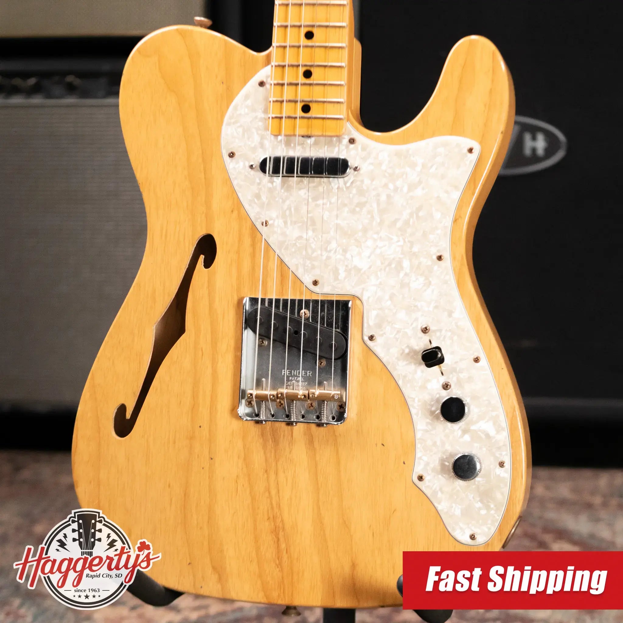 Fender Custom Shop '69 Journeyman Thinline Telecaster Electric Guitar with Hardshell Case - Used