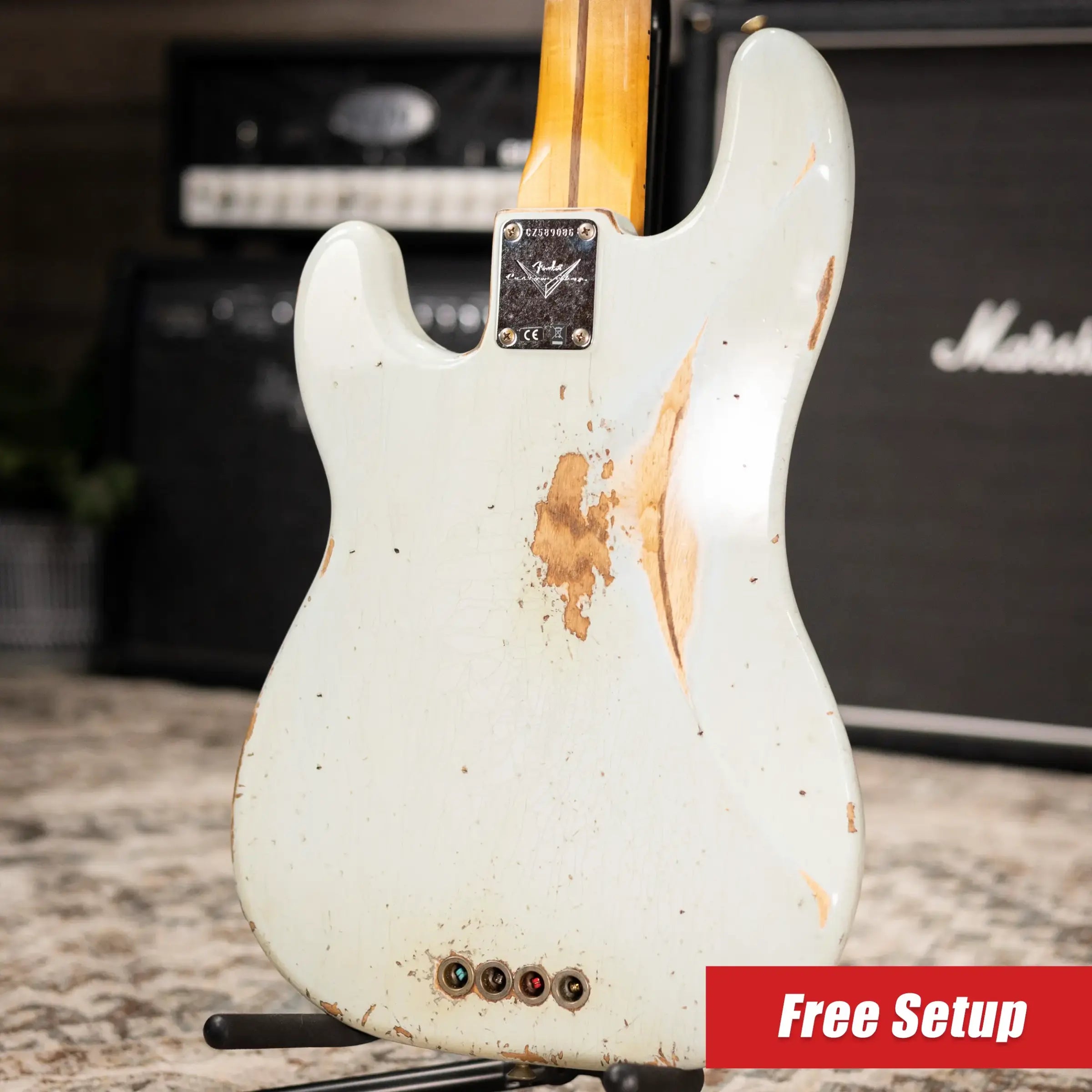 Fender Custom Shop B6 1956 Heavy Relic NAMM 2026 Time Machine Limited Edition Precision Bass - Sonic Blue with Hardshell Case