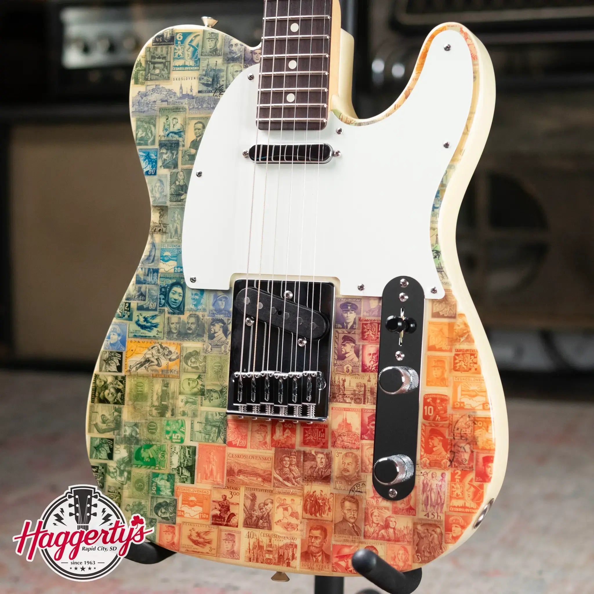 Fender Custom Shop "Imagine" World Stamp Collection Telecaster Electric Guitar - Czech Republic with Hardshell Case