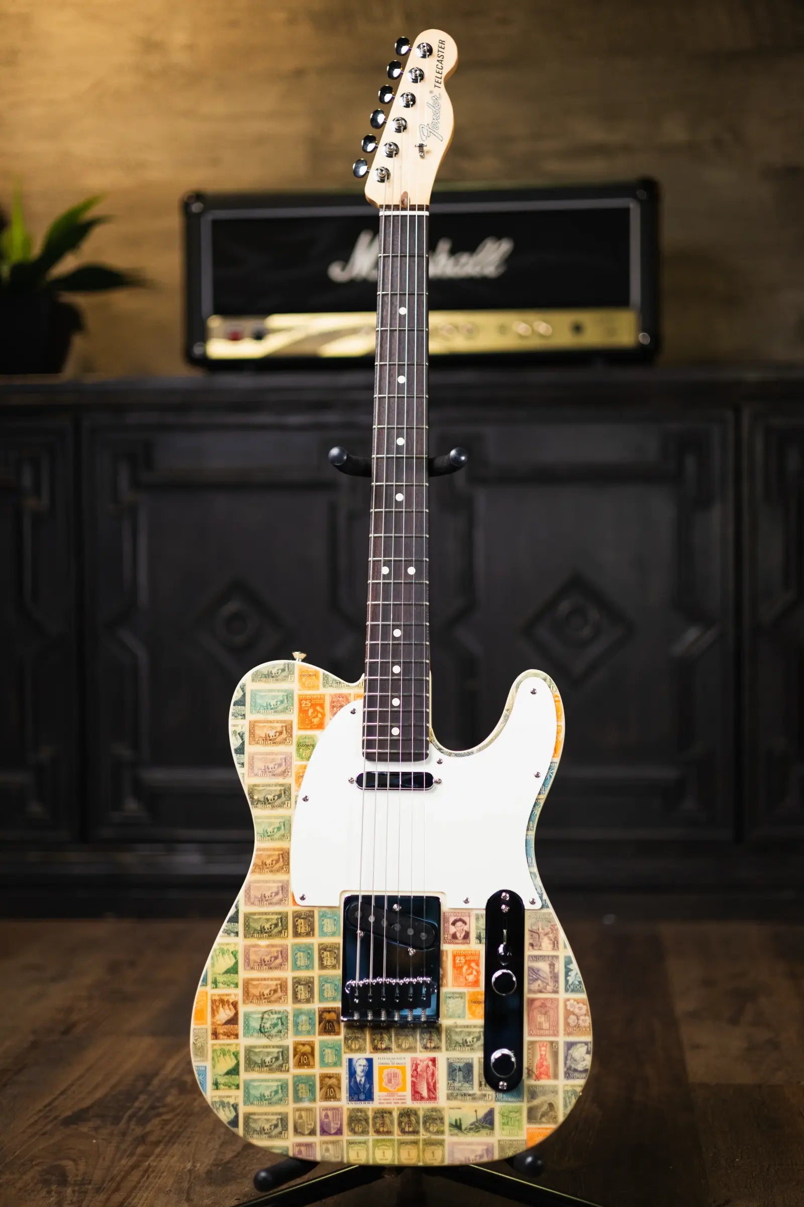 Fender Custom Shop "Imagine" World Stamp Collection Telecaster Electric Guitar - Andorra with Hardshell Case - Floor Model