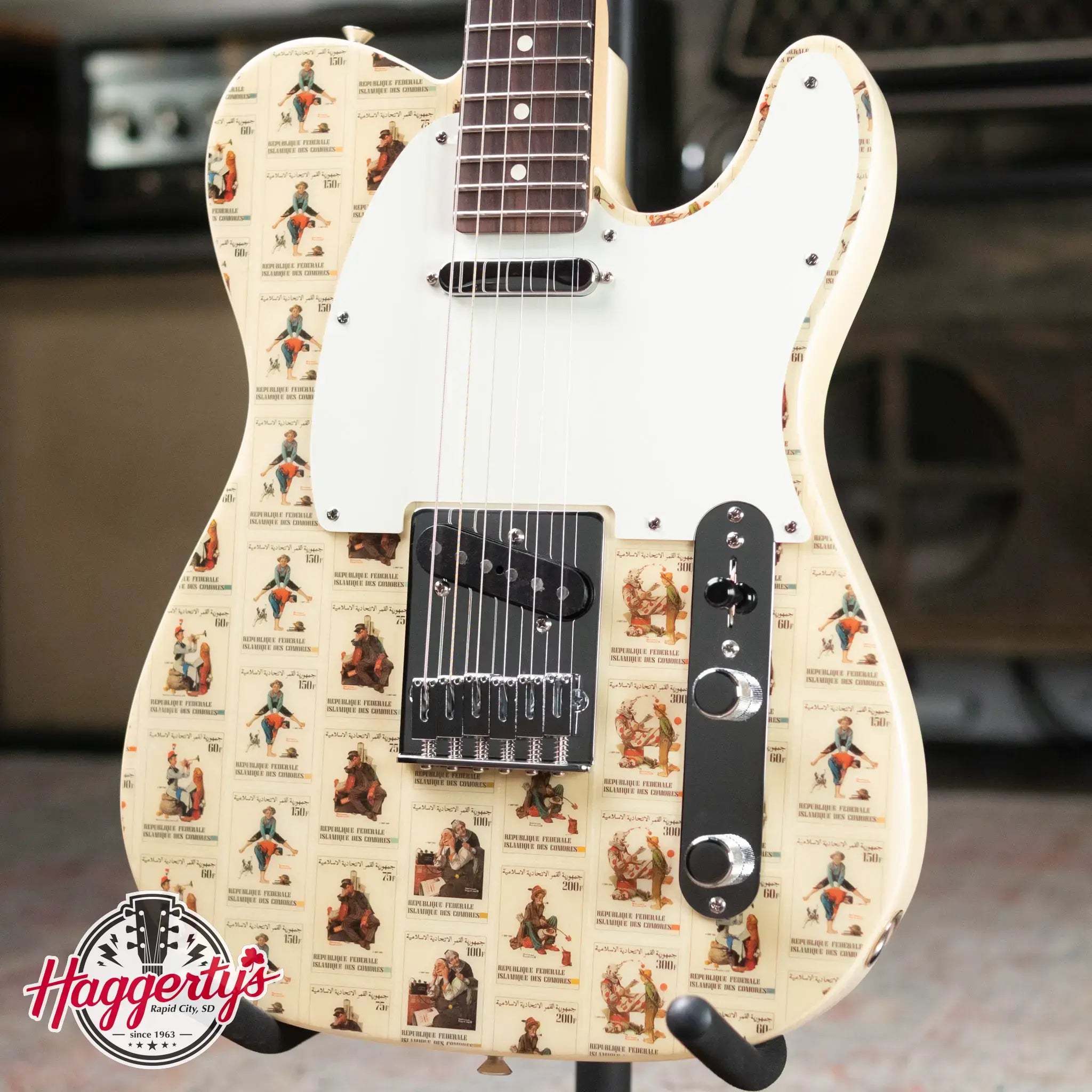 Fender Custom Shop "Imagine" World Stamp Collection Telecaster - Union of the Comoros with Hardshell Case - Floor Model