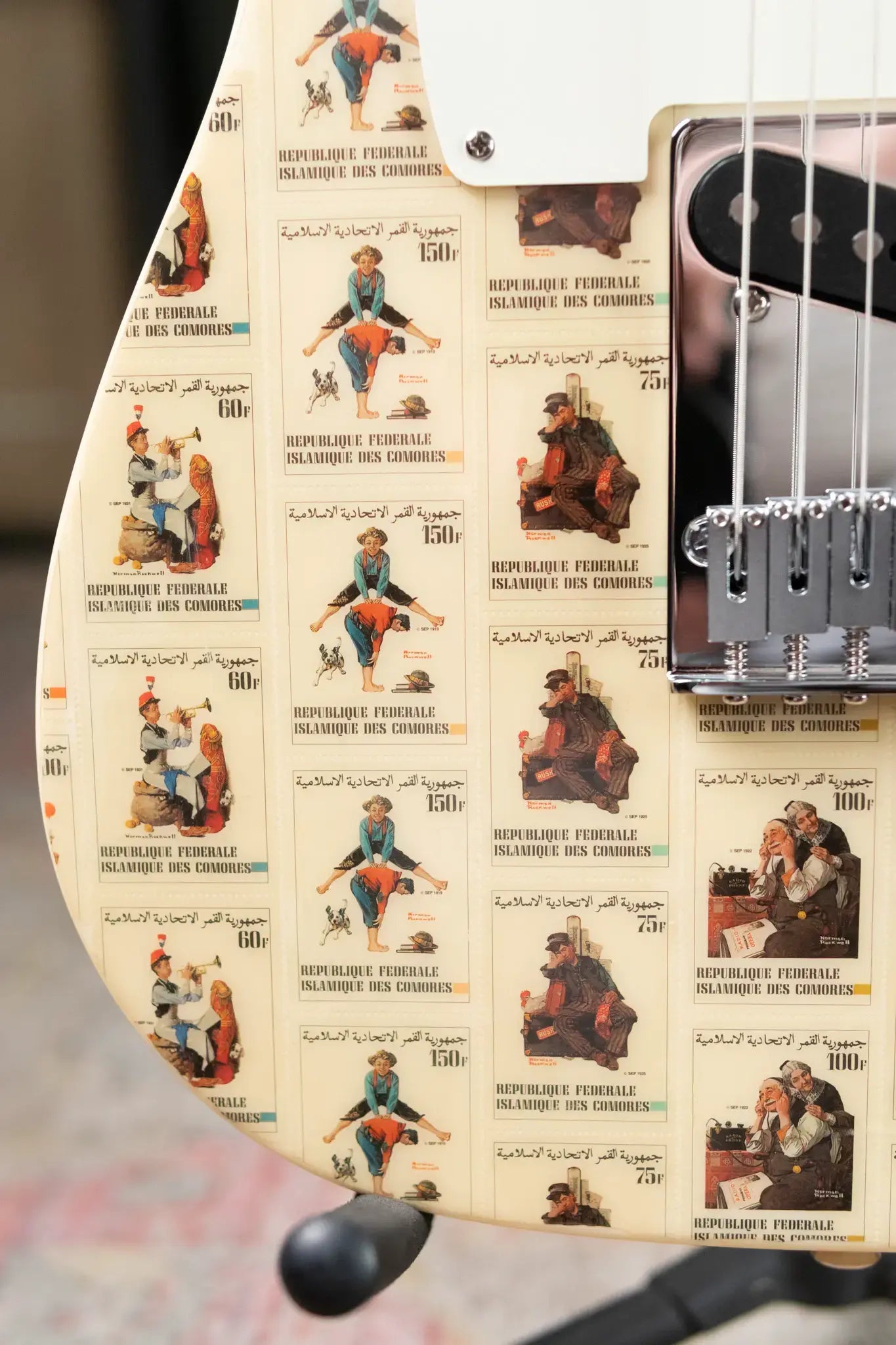 Fender Custom Shop "Imagine" World Stamp Collection Telecaster - Union of the Comoros with Hardshell Case - Floor Model