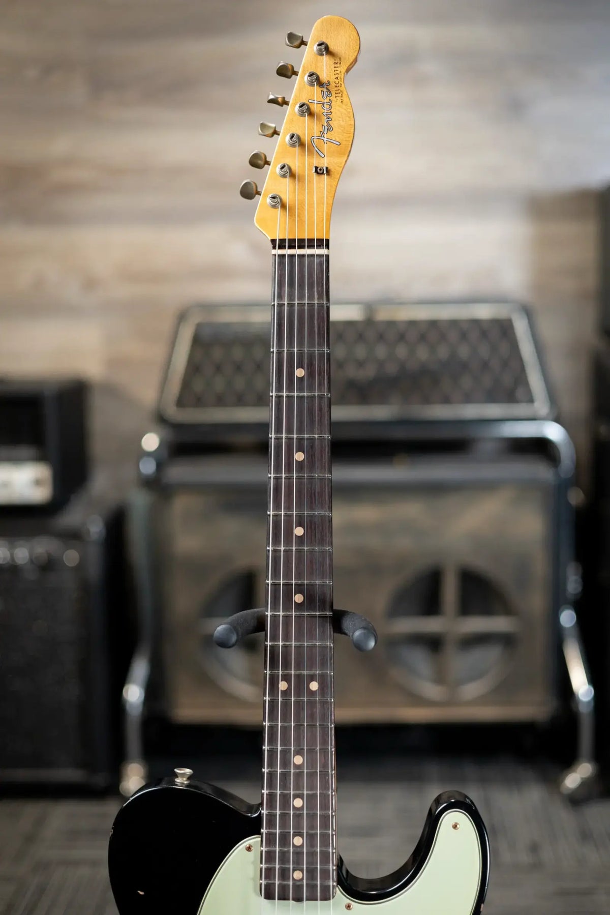 Fender Custom Shop LR25 1963 Telecaster Electric Guitar - Relic Black with Hardshell Case