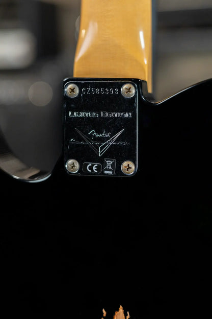 Fender Custom Shop LR25 1963 Telecaster Electric Guitar - Relic Black with Hardshell Case