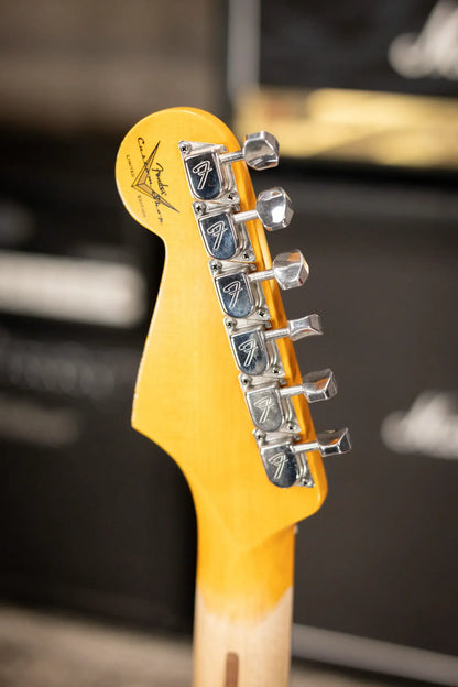 Fender Custom Shop LR25-CUST DLX HBS-1 Heavy Relic Stratocaster Electric Guitar - Black over 3-Tone Sunburst with Hardshell Case