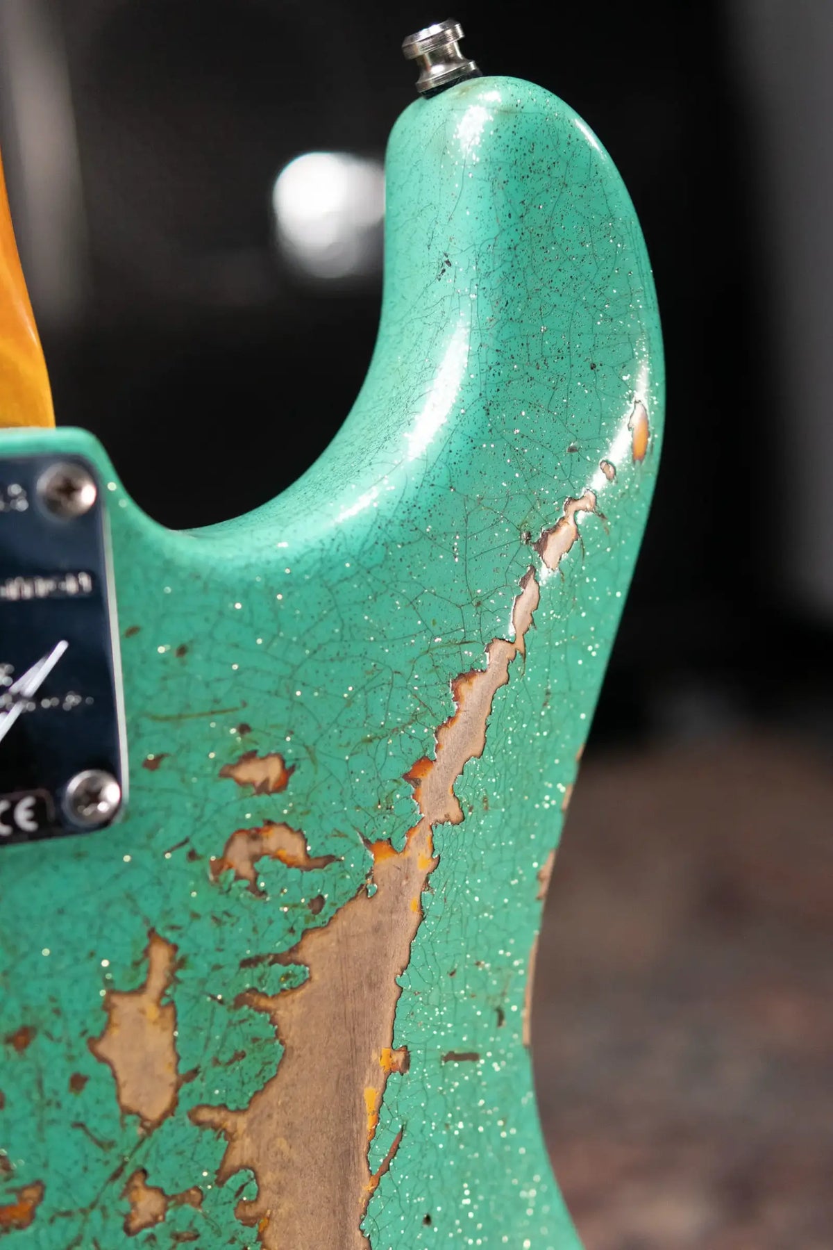 Fender Custom Shop LR25-Custom Deluxe HBS-1 Stratocaster Heavy Relic Electric Guitar - Seafoam Green Sparkle/3-Color Sunburst with Hardshell Case