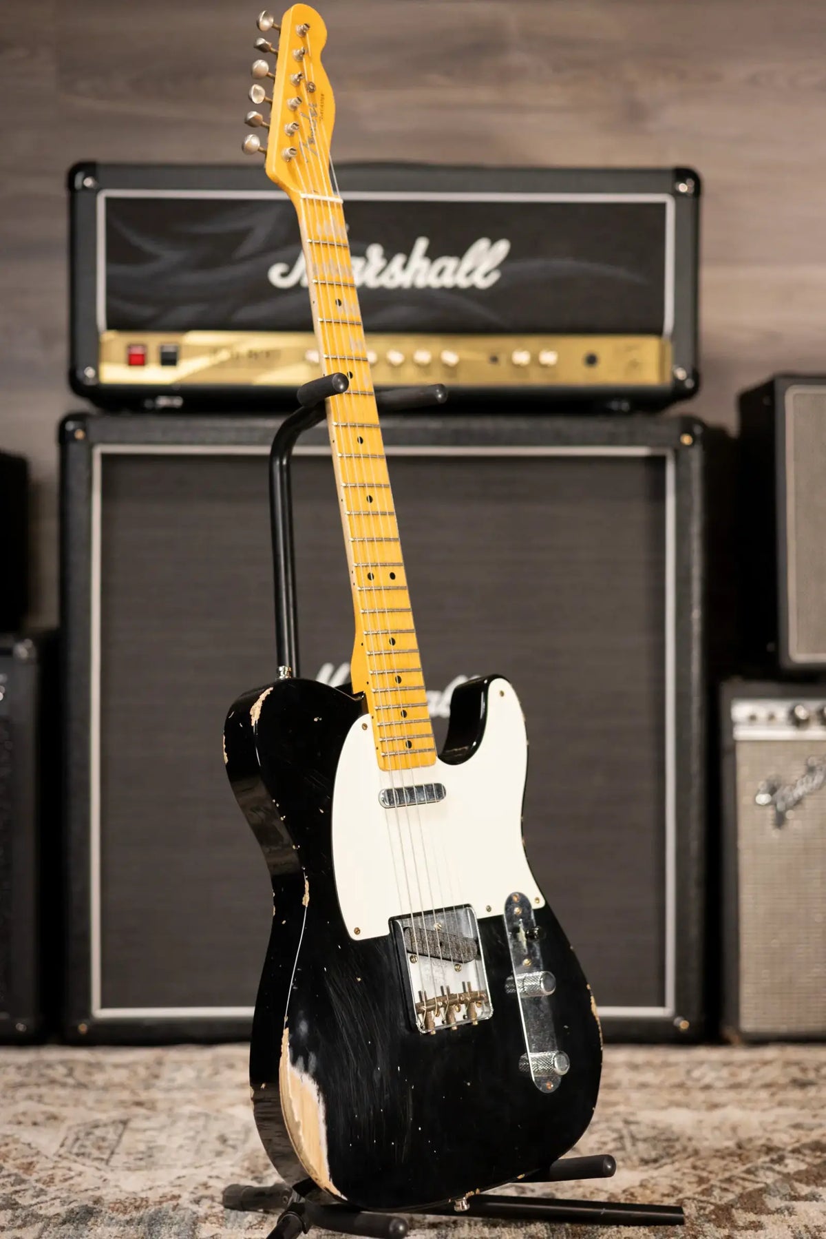 Fender Custom Shop 2021 Winter Event LTD '51 Telecaster Relic Electric Guitar - Aged Black with Hardshell Case - Used