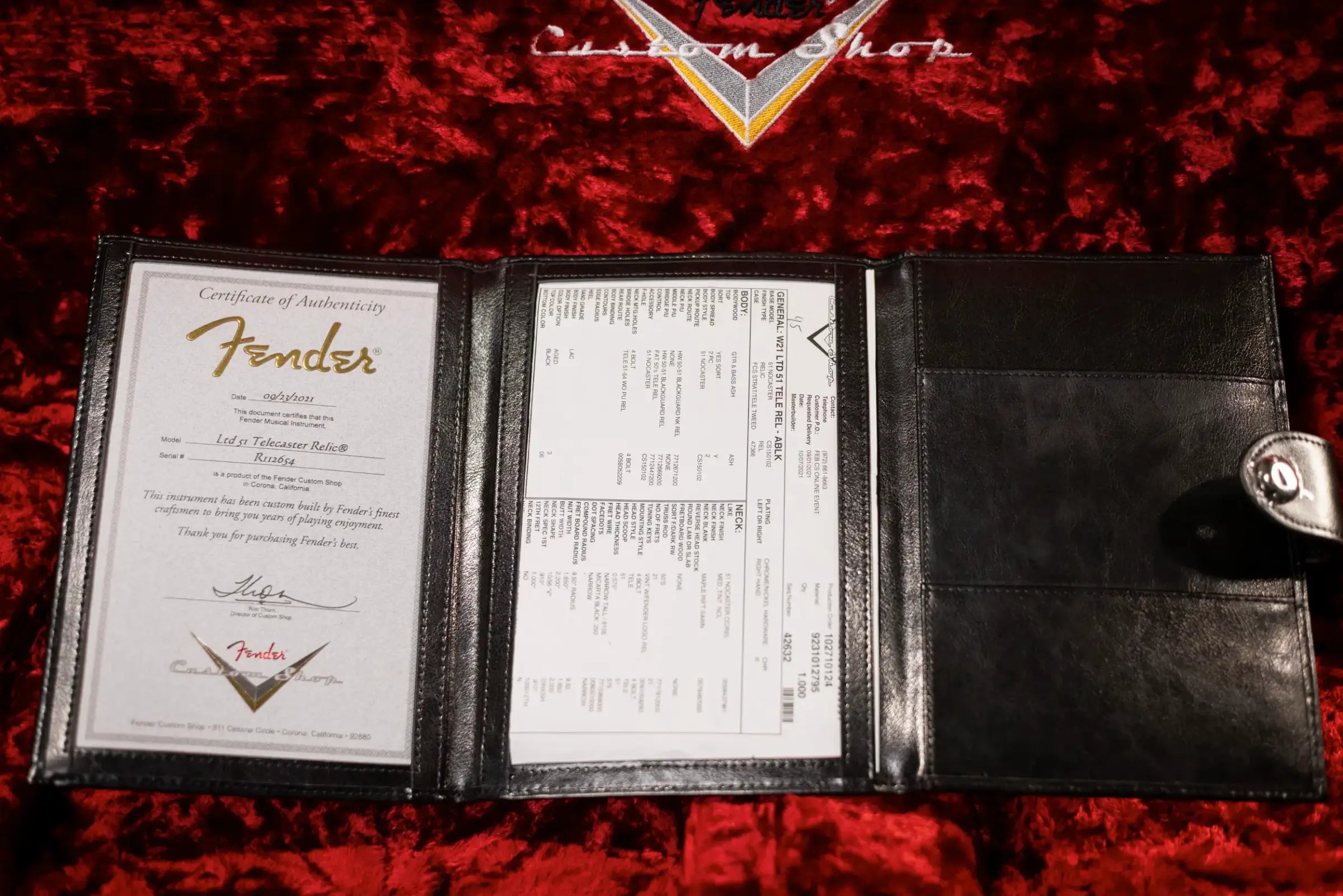 Fender Custom Shop 2021 Winter Event LTD '51 Telecaster Relic, Aged Black with Hardshell Case - Used