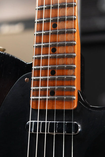 Fender Custom Shop Limited Edition Roasted Reverse '50s Telecaster Heavy Relic Electric Guitar - Ebony Transparent with Hardshell Case