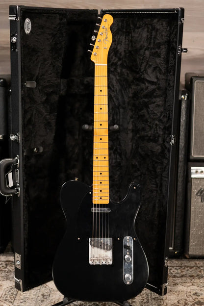Fender Dealer Exclusive Vintera Road Worn '60s Double Esquire Electric Guitar - Black with Hardshell Case