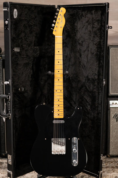 Fender Dealer Exclusive Vintera Road Worn '60s Double Esquire Electric Guitar - Black with Hardshell Case