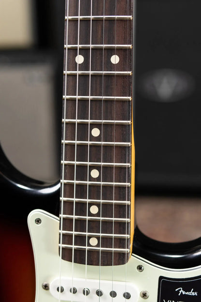 Fender Dealer Exclusive Vintera Road Worn '60s Stratocaster, Rosewood Fingerboard Electric Guitar - 3-Color Sunburst with Hardshell Case