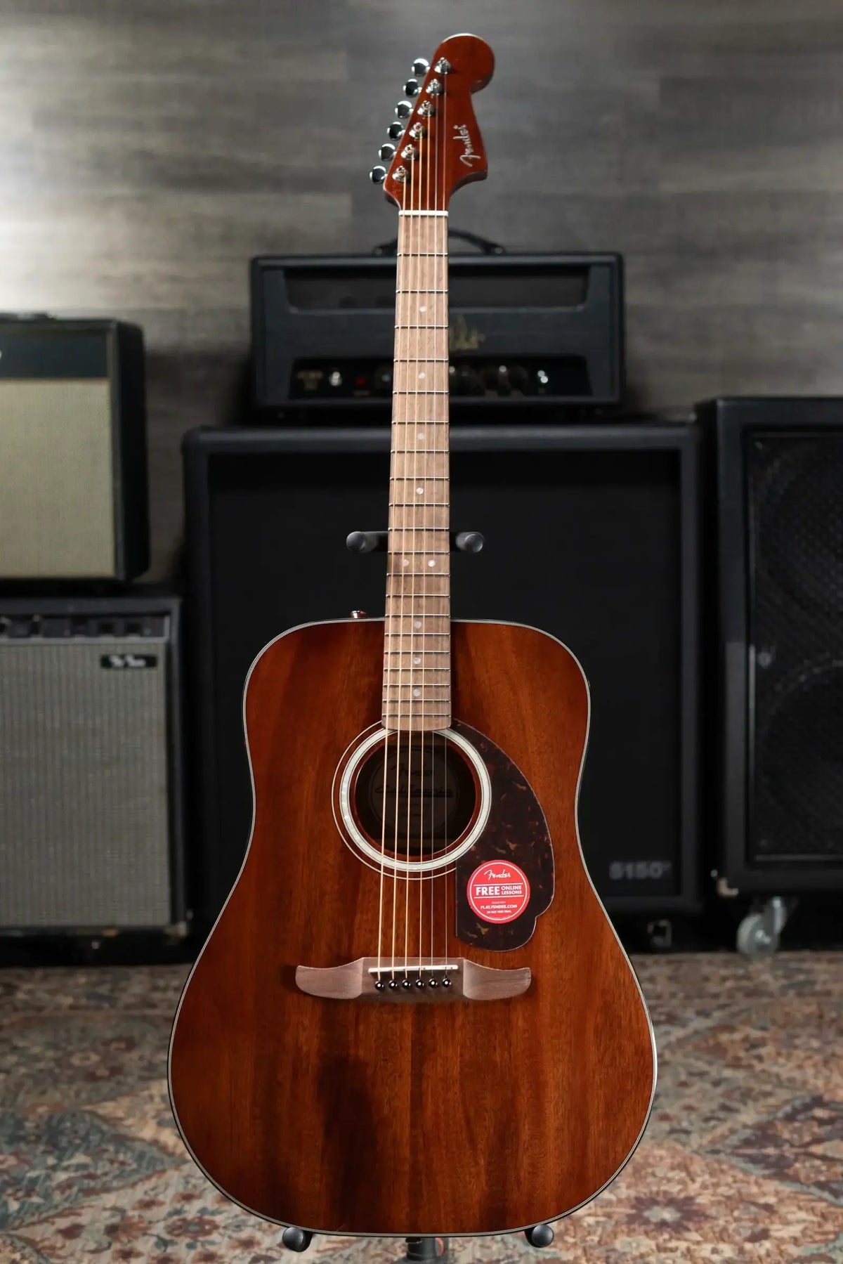 Fender Deluxe Redondo Mahogany Acoustic Guitar - Natural