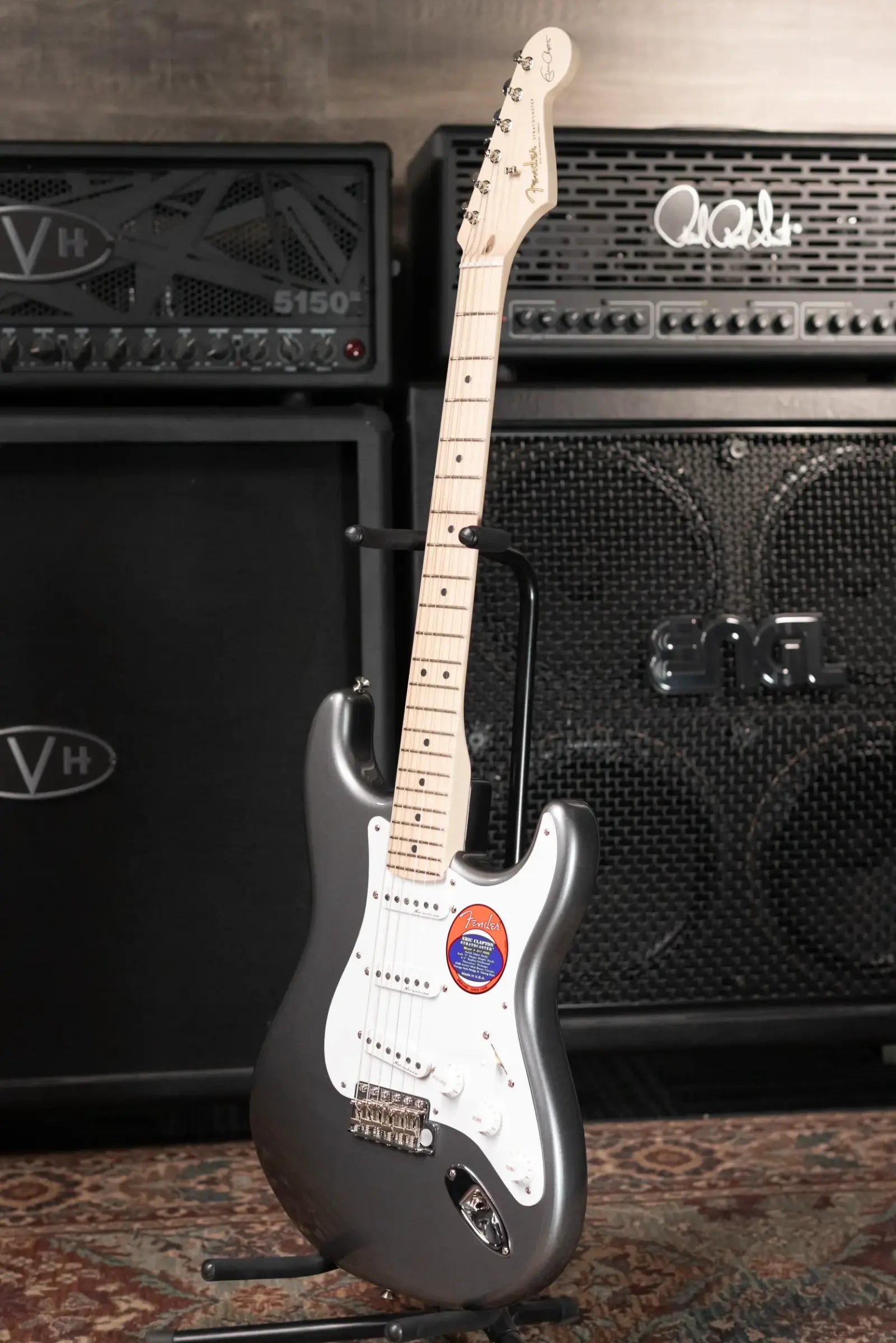 Fender Eric Clapton Stratocaster, Maple Fingerboard - Pewter with Vintage-Style Tweed Hardshell Case