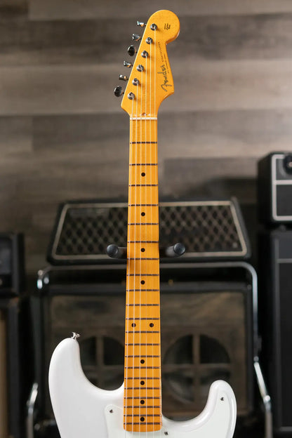 Fender Eric Johnson Stratocaster, Maple Fingerboard - White Blonde with Deluxe Blonde Hardshell Case - Used