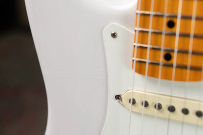 Fender Eric Johnson Stratocaster, Maple Fingerboard - White Blonde with Deluxe Blonde Hardshell Case - Used