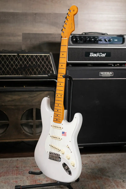 Fender Eric Johnson Stratocaster, Maple Fingerboard - White Blonde with Deluxe Blonde Hardshell Case - Used