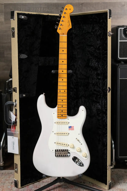 Fender Eric Johnson Stratocaster, Maple Fingerboard - White Blonde with Deluxe Blonde Hardshell Case - Used