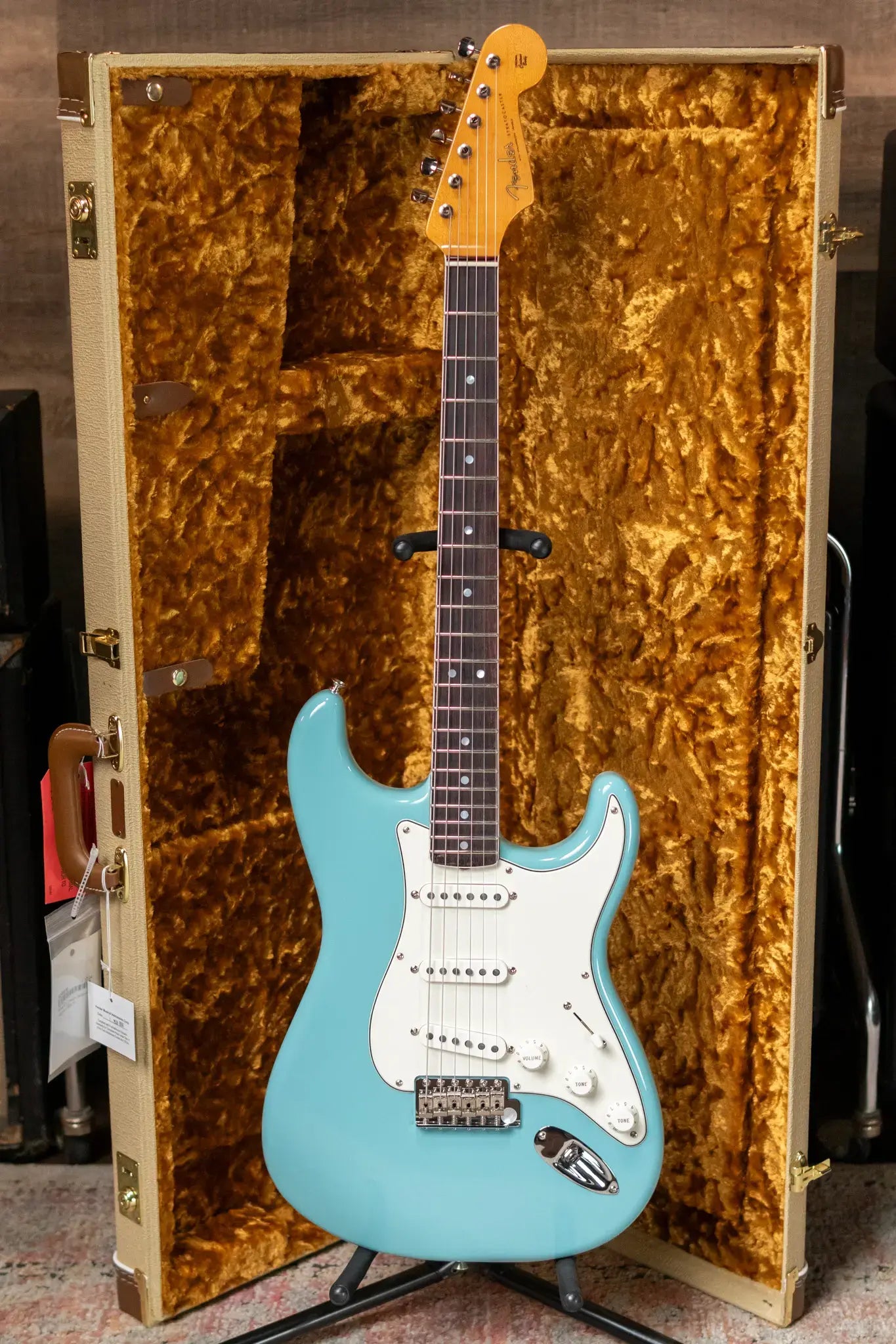 Fender Eric Johnson Stratocaster, Rosewood Fingerboard - Tropical Turquoise with Hardshell Case