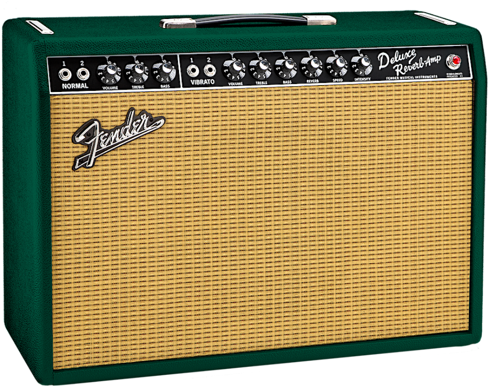 Fender FSR '65 Deluxe Reverb Guitar Amplifier - British Racing Green