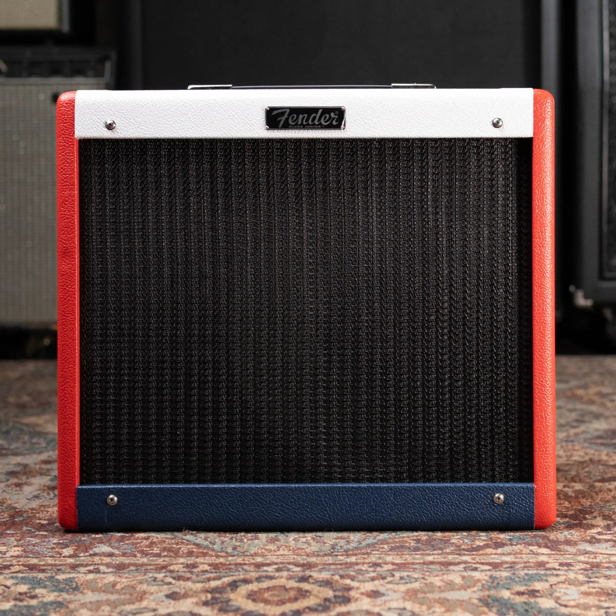 Fender FSR Blues Junior IV Guitar Amplifier - Color Trio - Red, White and Blue Vinyl