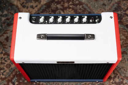 Fender FSR Blues Junior IV Guitar Amplifier - Color Trio - Red, White and Blue Vinyl