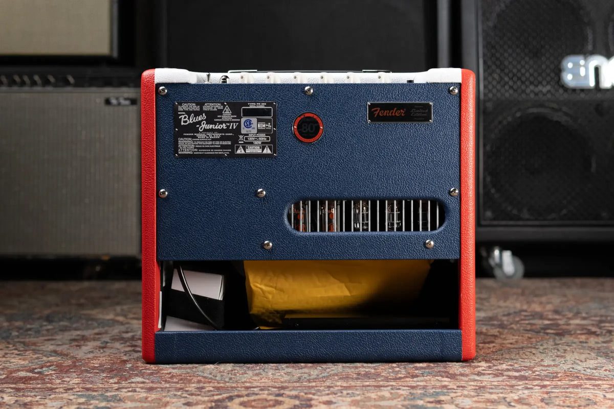 Fender FSR Blues Junior IV Guitar Amplifier - Color Trio - Red, White and Blue Vinyl