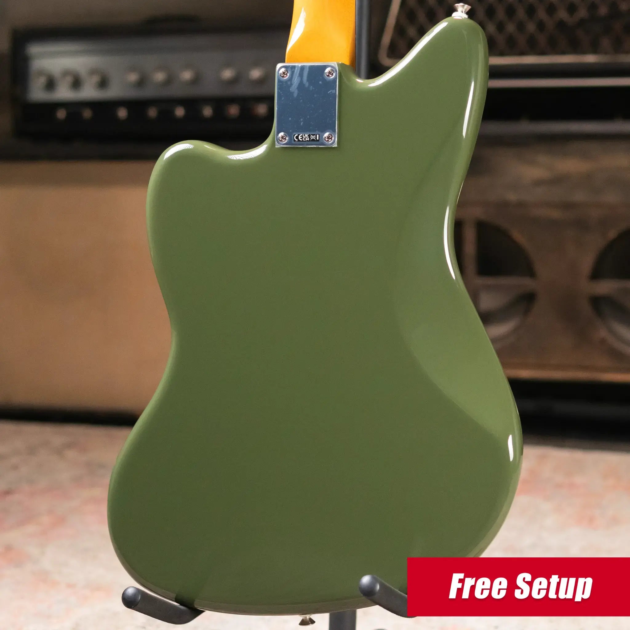 Fender FSR Limited Edition Vintera II '50s Jazzmaster Rosewood Fingerboard Electric Guitar - Olive with Gig Bag