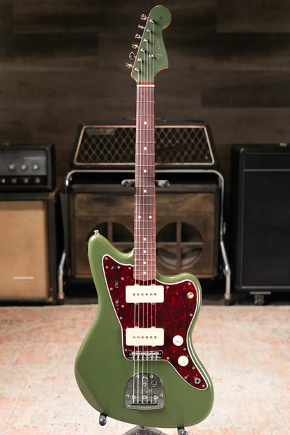 Fender FSR Limited Edition Vintera II '50s Jazzmaster Rosewood Fingerboard Electric Guitar - Olive with Gig Bag
