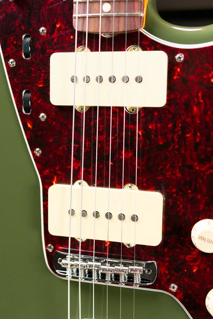 Fender FSR Limited Edition Vintera II '50s Jazzmaster Rosewood Fingerboard Electric Guitar - Olive with Gig Bag