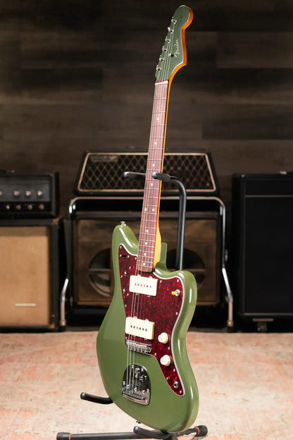 Fender FSR Limited Edition Vintera II '50s Jazzmaster Rosewood Fingerboard Electric Guitar - Olive with Gig Bag