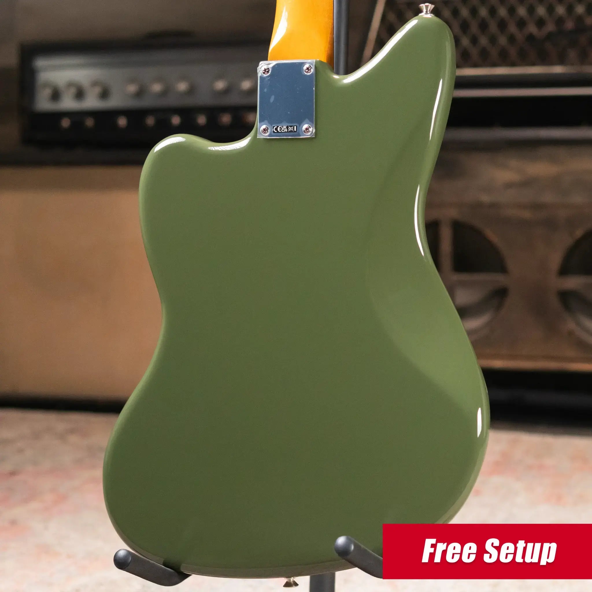 Fender FSR Limited Edition Vintera II '50s Jazzmaster Rosewood Fingerboard Electric Guitar - Olive with Gig Bag