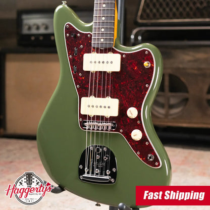 Fender FSR Limited Edition Vintera II '50s Jazzmaster Rosewood Fingerboard Electric Guitar - Olive with Gig Bag