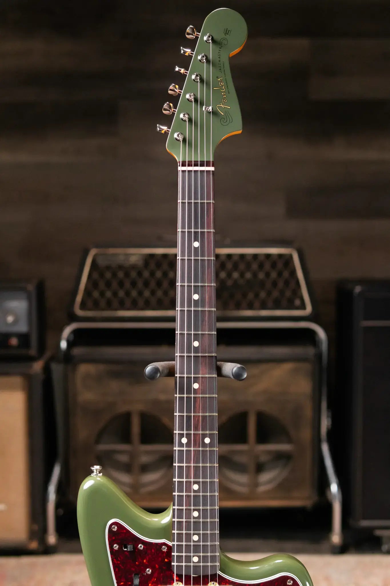 Fender FSR Limited Edition Vintera II '50s Jazzmaster Rosewood Fingerboard Electric Guitar - Olive with Gig Bag