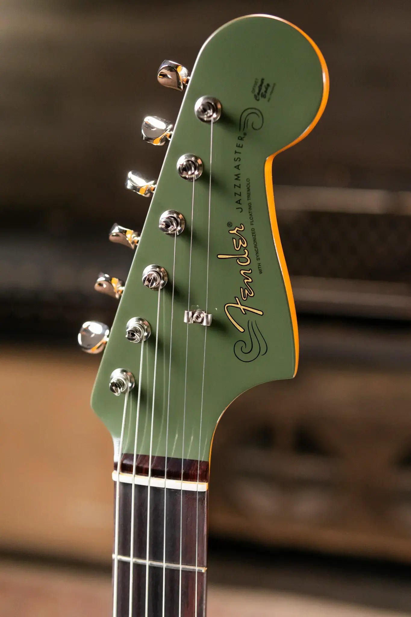Fender FSR Limited Edition Vintera II '50s Jazzmaster Rosewood Fingerboard Electric Guitar - Olive with Gig Bag