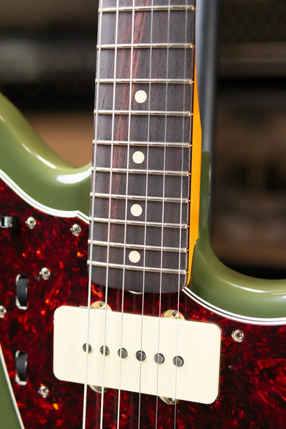 Fender FSR Limited Edition Vintera II '50s Jazzmaster Rosewood Fingerboard Electric Guitar - Olive with Gig Bag