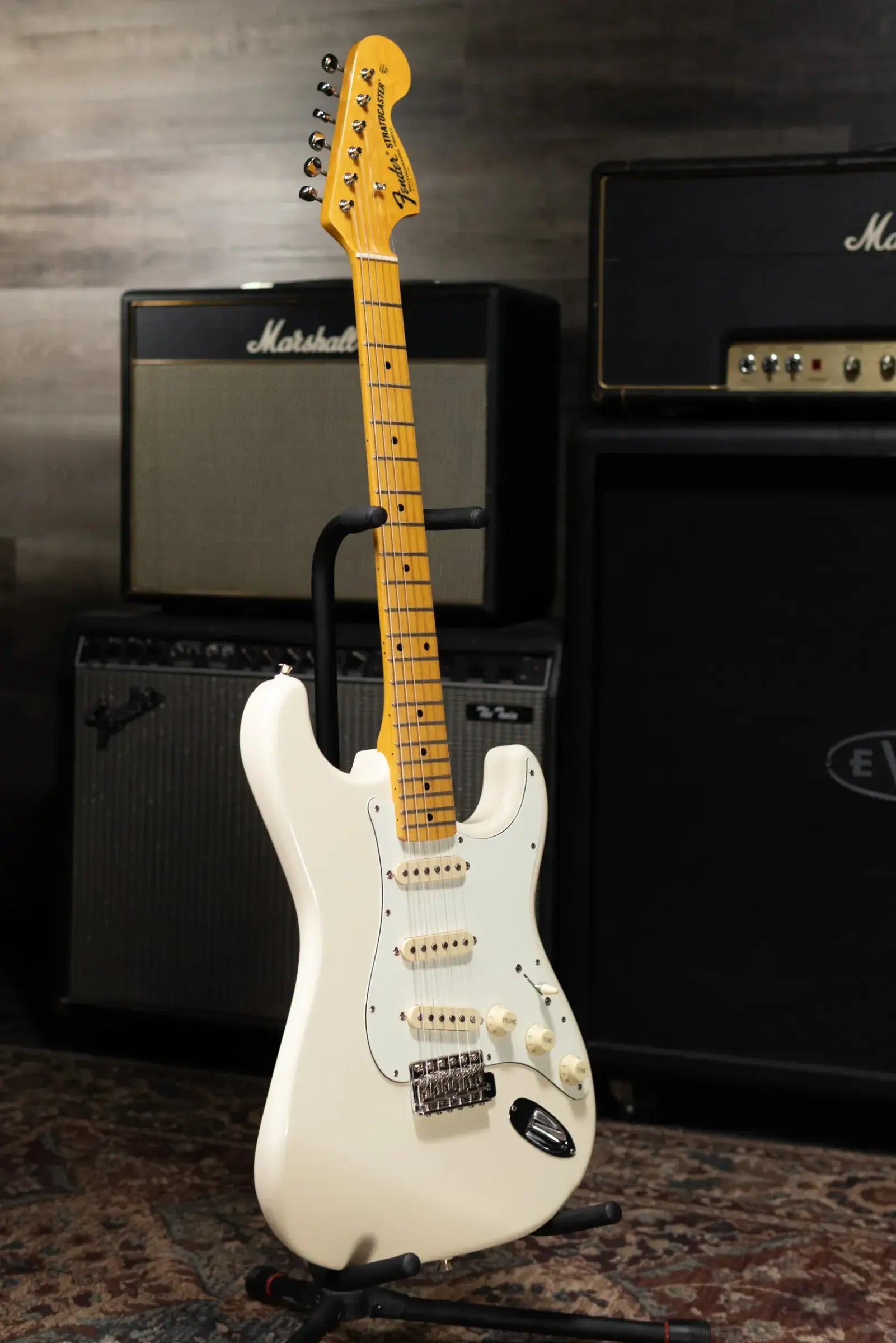 Fender JV Modified 60's Stratocaster Electric Guitar - Olympic White with Gig Bag - Used