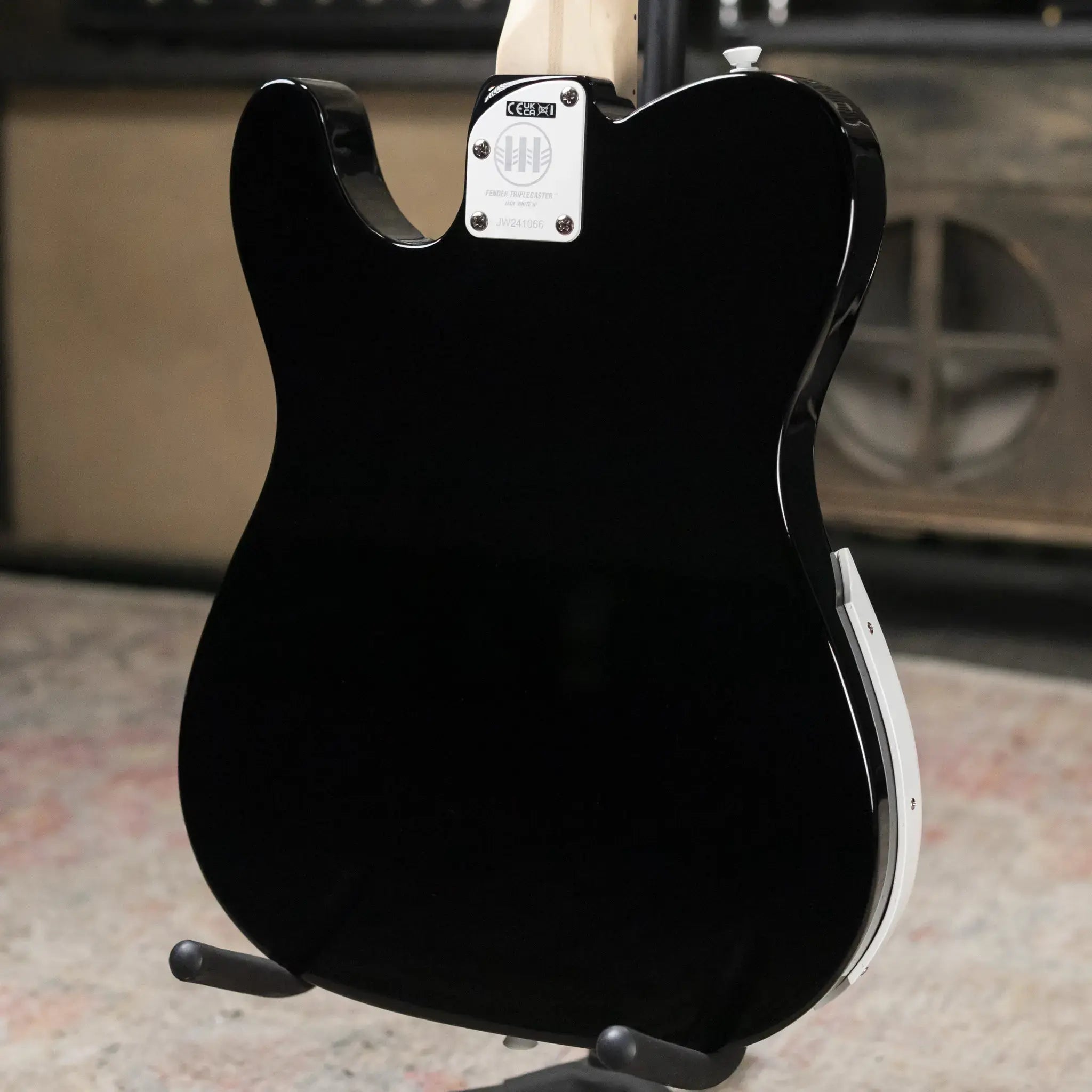 Fender Jack White Triplecaster Telecaster - Black with Hardshell Case - Demo