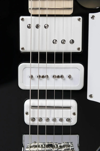 Fender Jack White Triplecaster Telecaster - Black with Hardshell Case - Demo