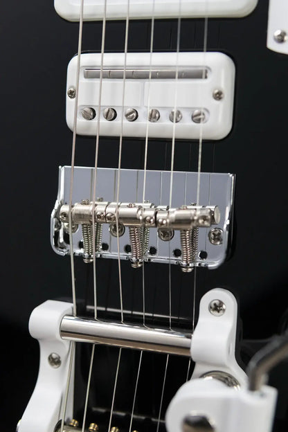 Fender Jack White Triplecaster Telecaster - Black with Hardshell Case - Demo