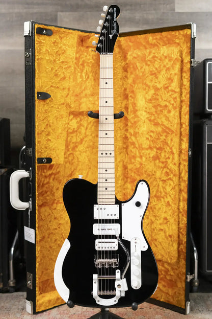 Fender Jack White Triplecaster Telecaster - Black with Hardshell Case - Demo