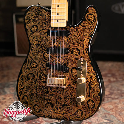 Fender James Burton Signature Model Telecaster Electric Guitar, Gold Paisley w/ Hardshell Case - Used