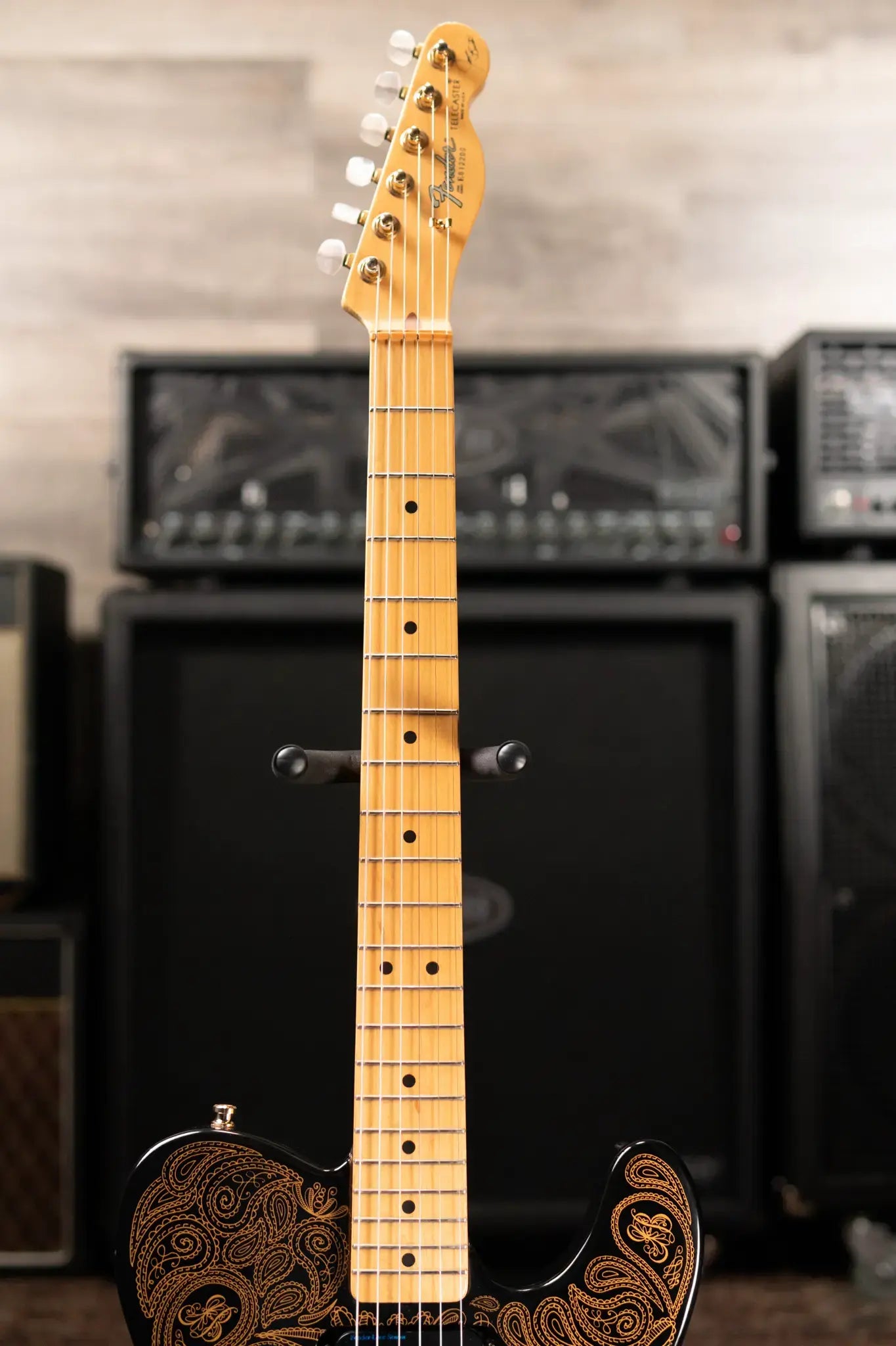 Fender James Burton Signature Model Telecaster Electric Guitar, Gold Paisley w/ Hardshell Case - Used