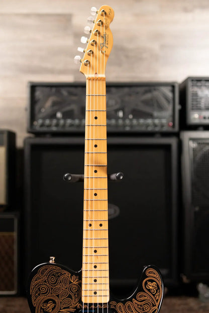 Fender James Burton Signature Model Telecaster Electric Guitar, Gold Paisley w/ Hardshell Case - Used