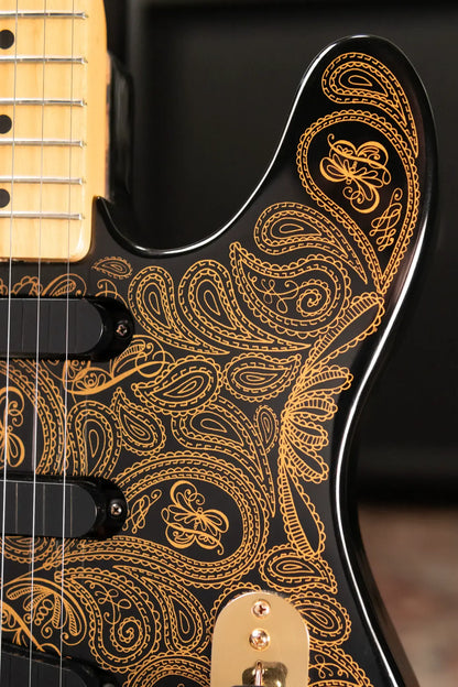 Fender James Burton Signature Model Telecaster Electric Guitar, Gold Paisley w/ Hardshell Case - Used